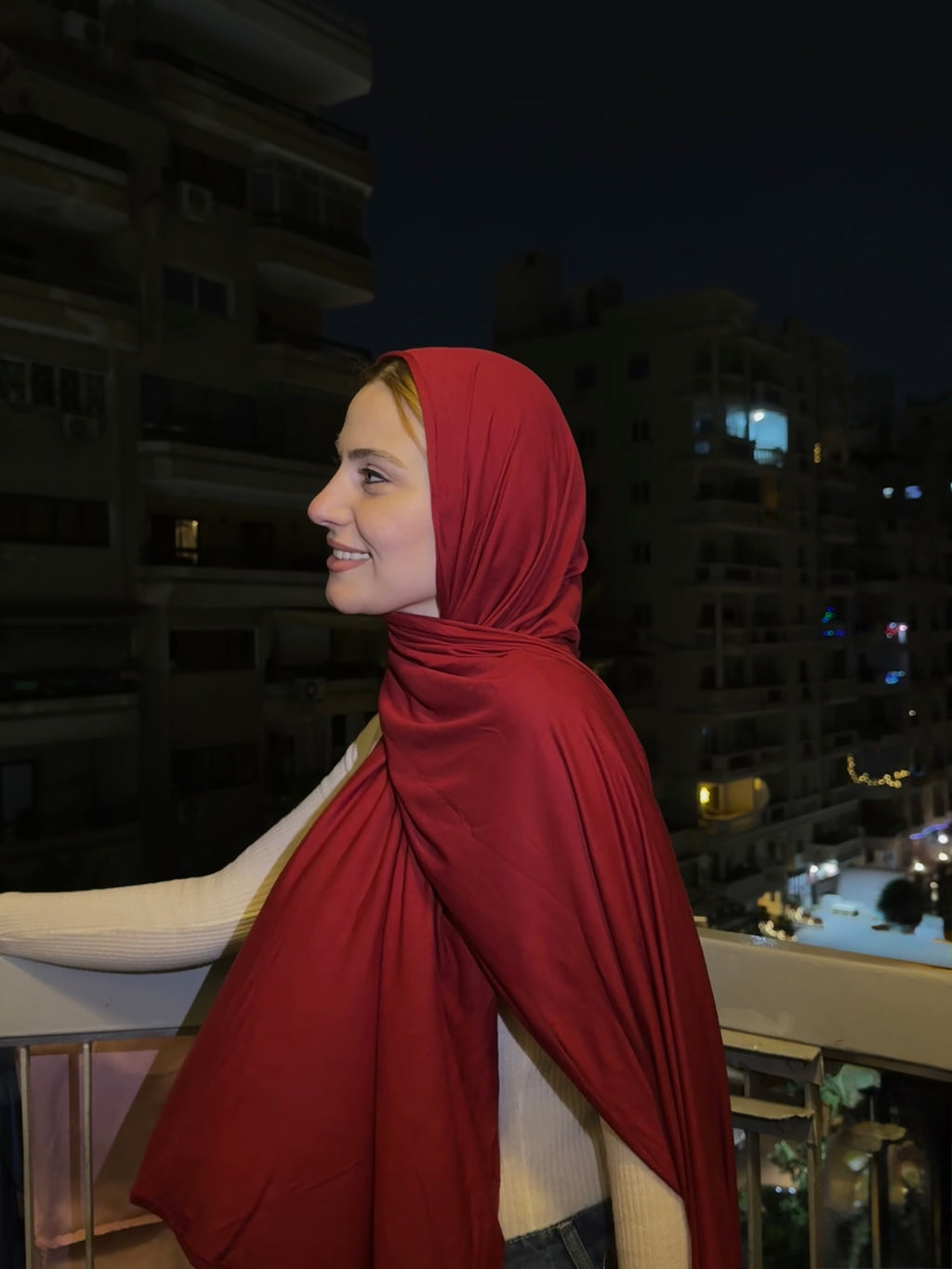 Cotton Scarf - CODE RED