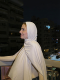Cotton Scarf- White Dream