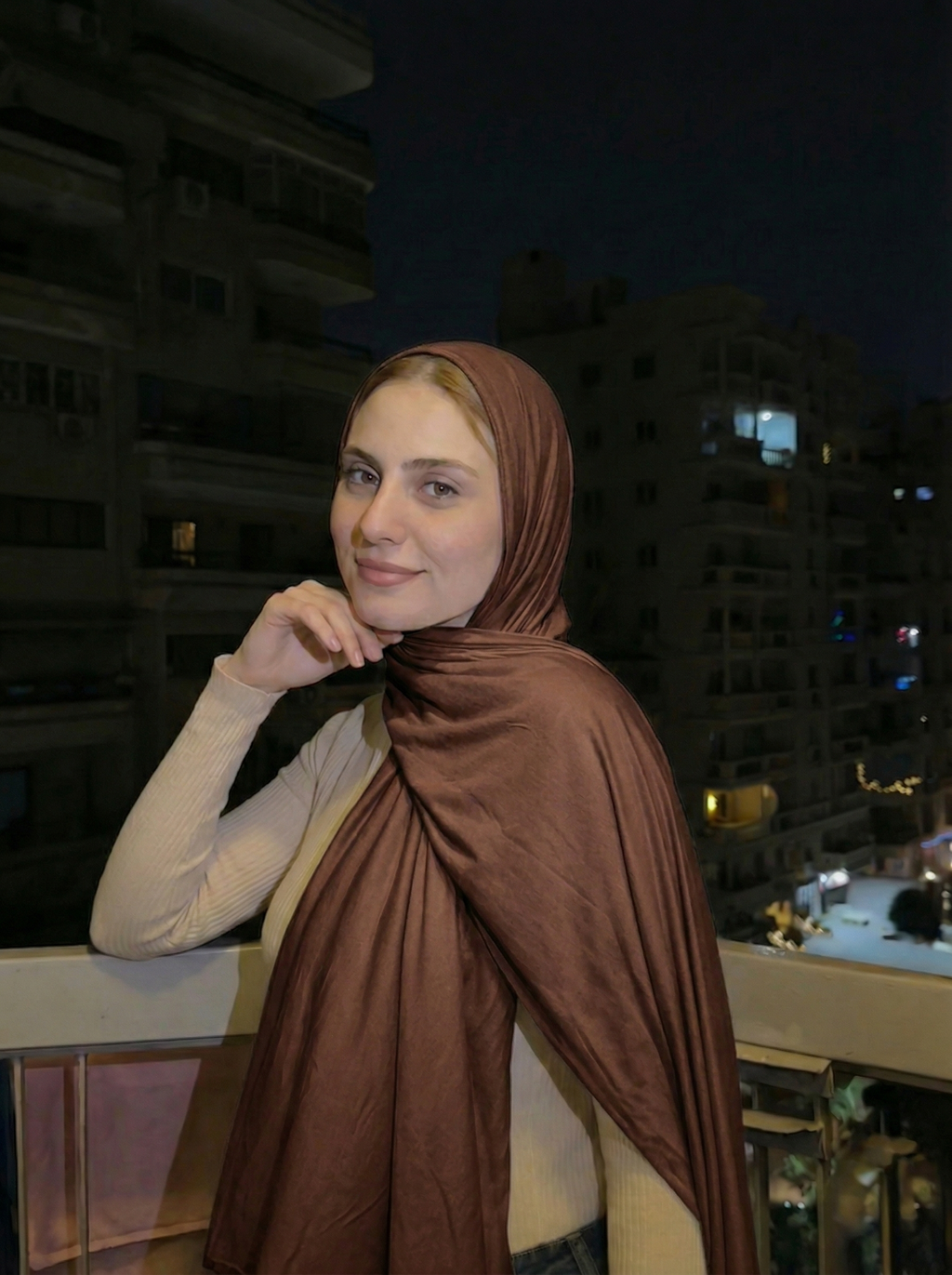 Cotton Scarf- Turkish Coffee