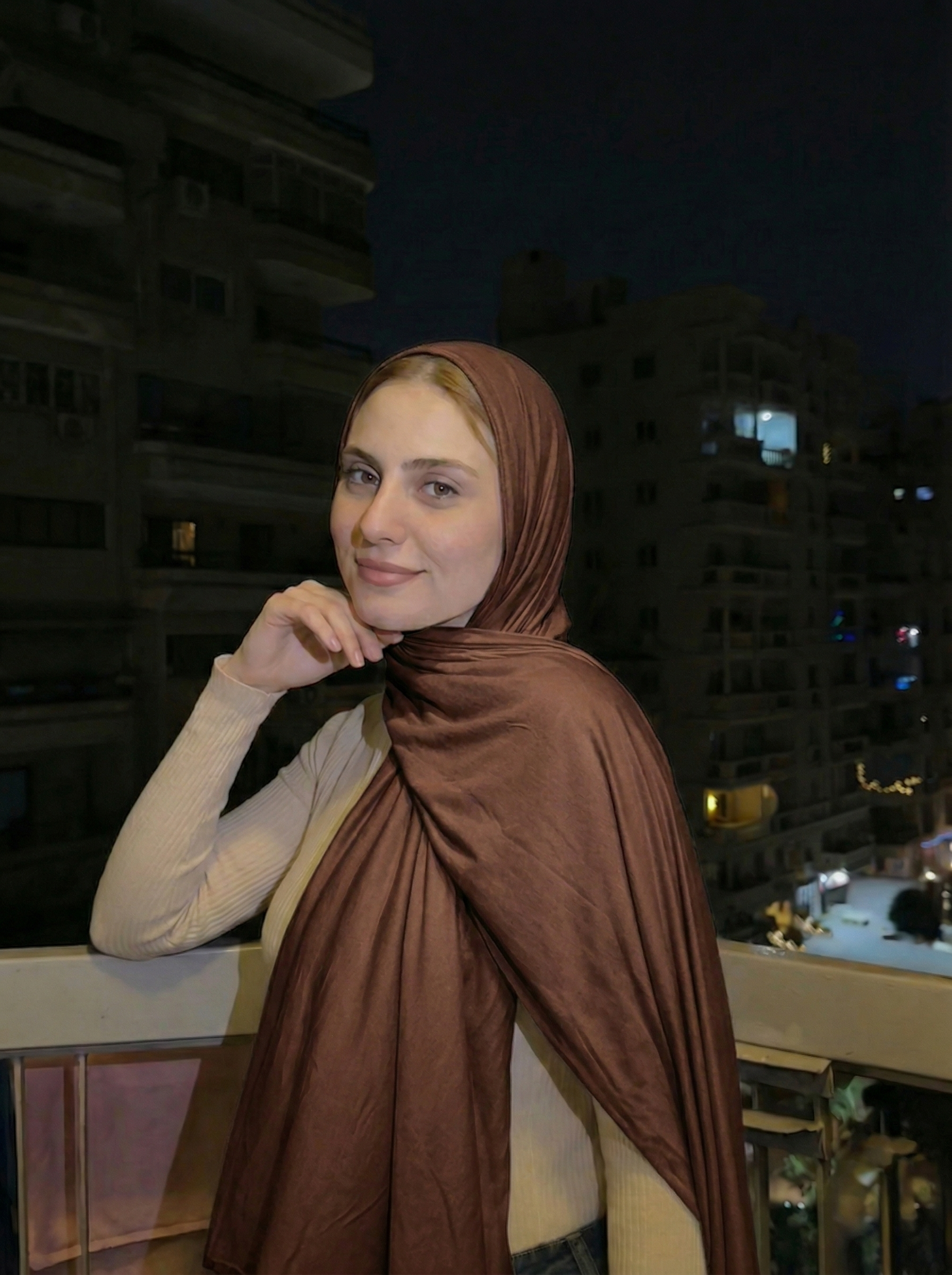 Cotton Scarf- Turkish Coffee